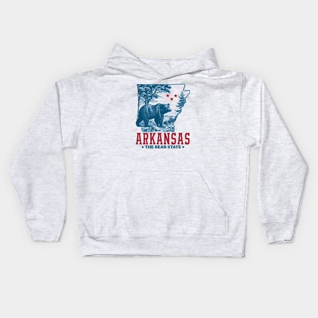 The Bear State Kids Hoodie by rt-shirts